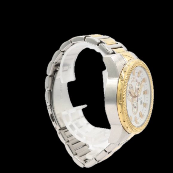 Vintage Invicta 5272 Men\'s Quartz Chronograph Wristwatch Swiss Stainless Steel
